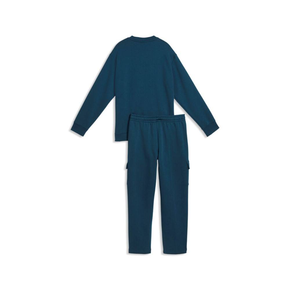 PUMA ESS ELEVATED RELAXED CREW AND CARGO PANTS SUIT FL B