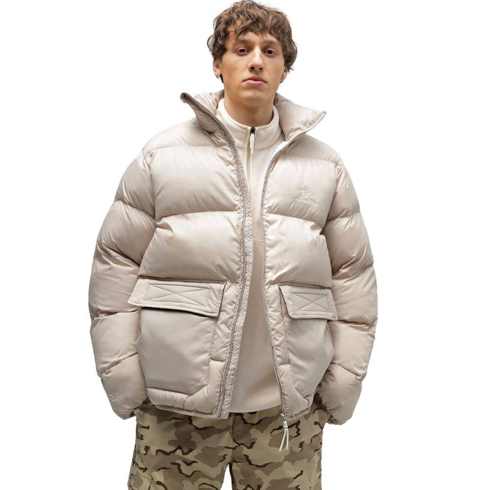 CONVERSE PATCH POCKET PUFFER JACKET