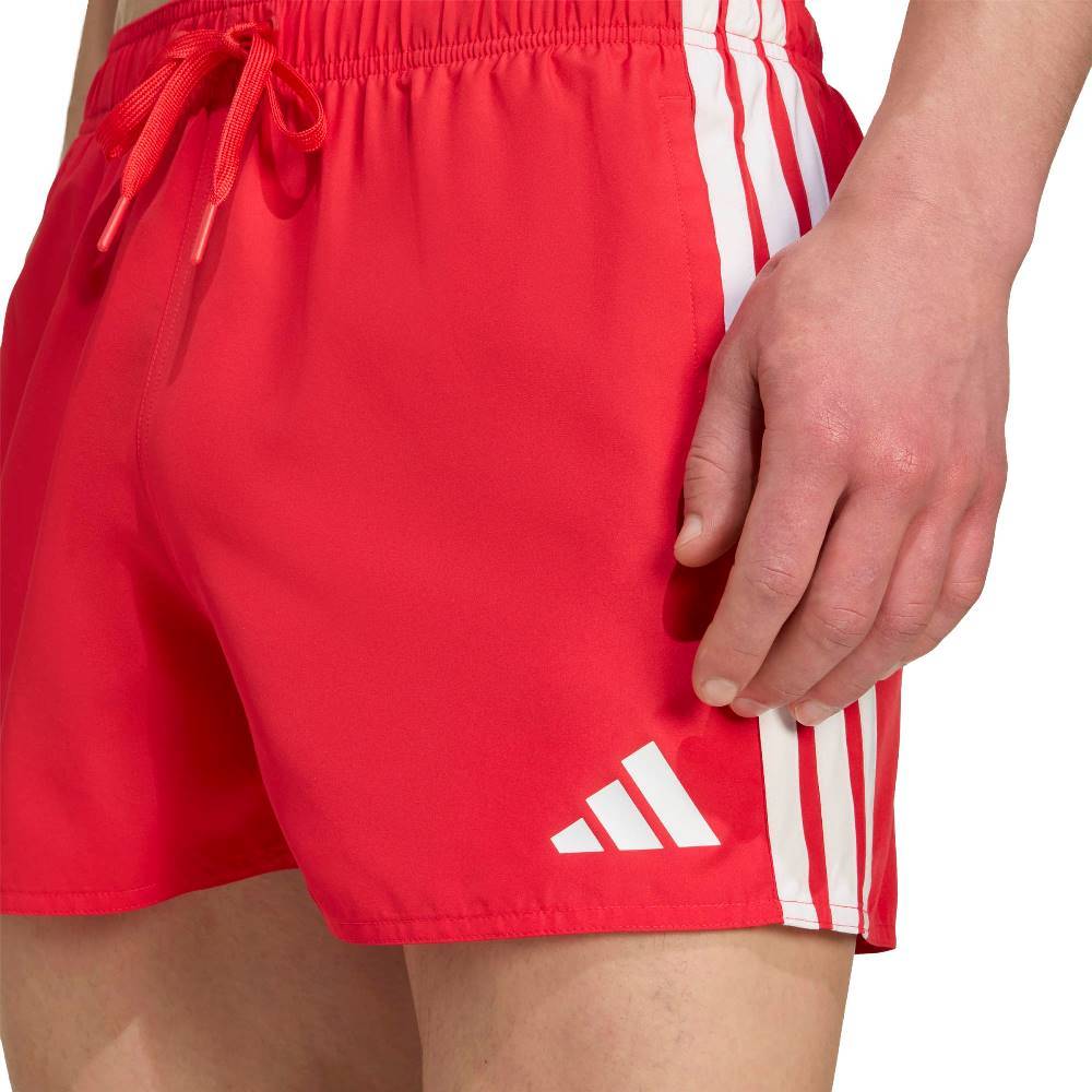 ADIDAS M 3 STRIPES SWIM SHORTS 3 INCH