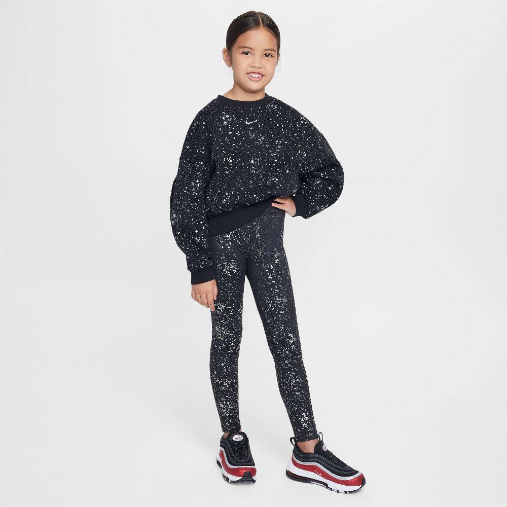 NIKE GIRLS NSW CLUB FLEECE SHINE CREW