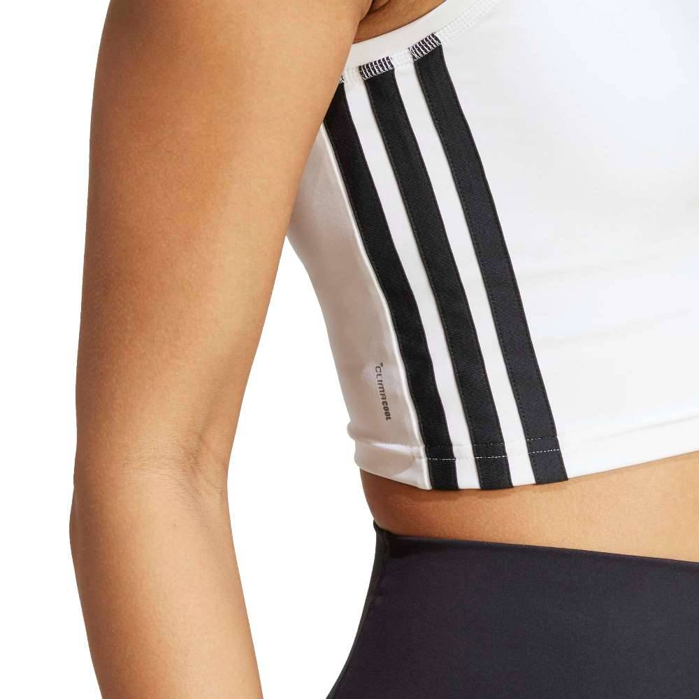 ADIDAS WORKOUT ESSENTIALS 3-STRIPES CROPPED TANK TOP