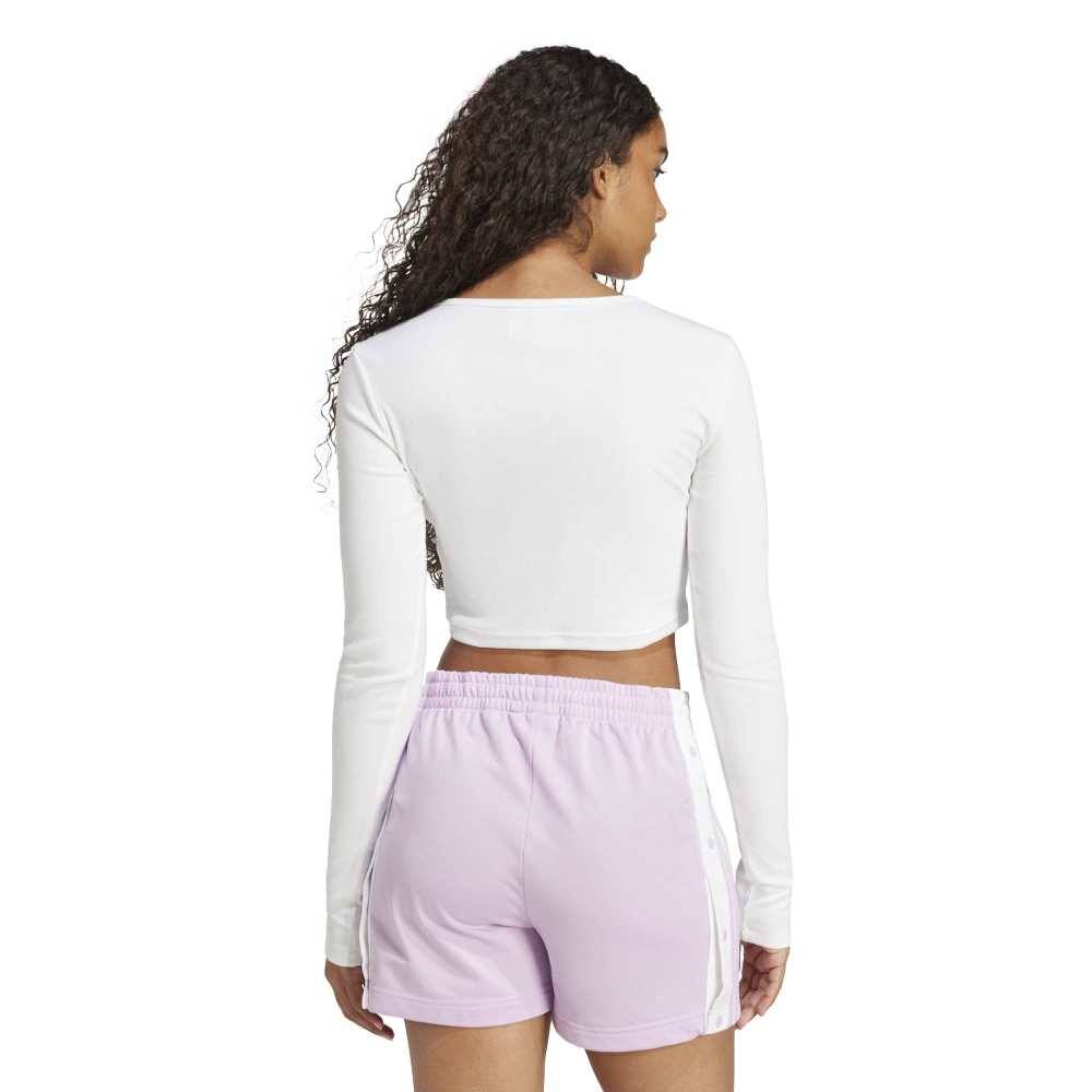 ADIDAS ORIGINALS ESSENTIALS RIB CROPPED LONGSLEEVE