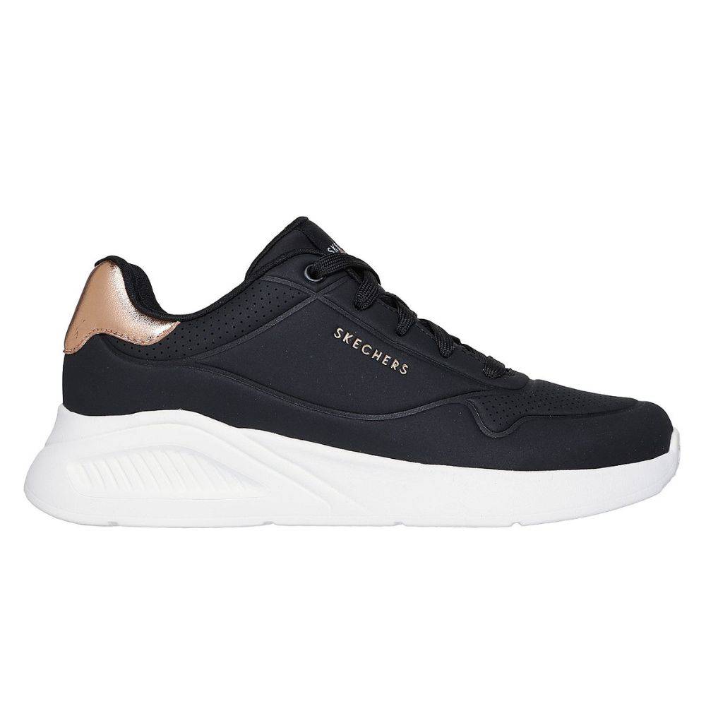 SKECHERS UNO LITE - SHIMMER ALONG EMBOSSED DURALEATHER WOMENS SNEAKERS