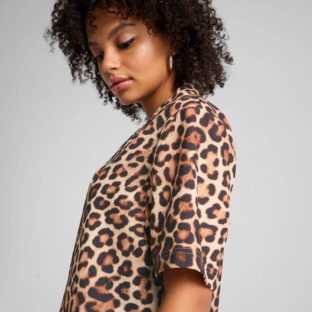 PUMA LEO LUXE RELAXED AOP SHIRT WV