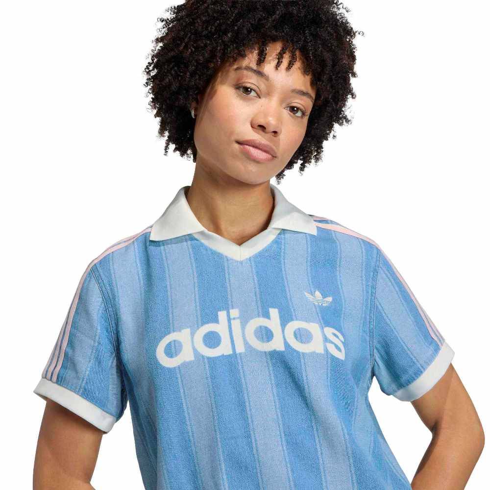 ADIDAS ORIGINALS DENIM FOOTBALL JERSEY