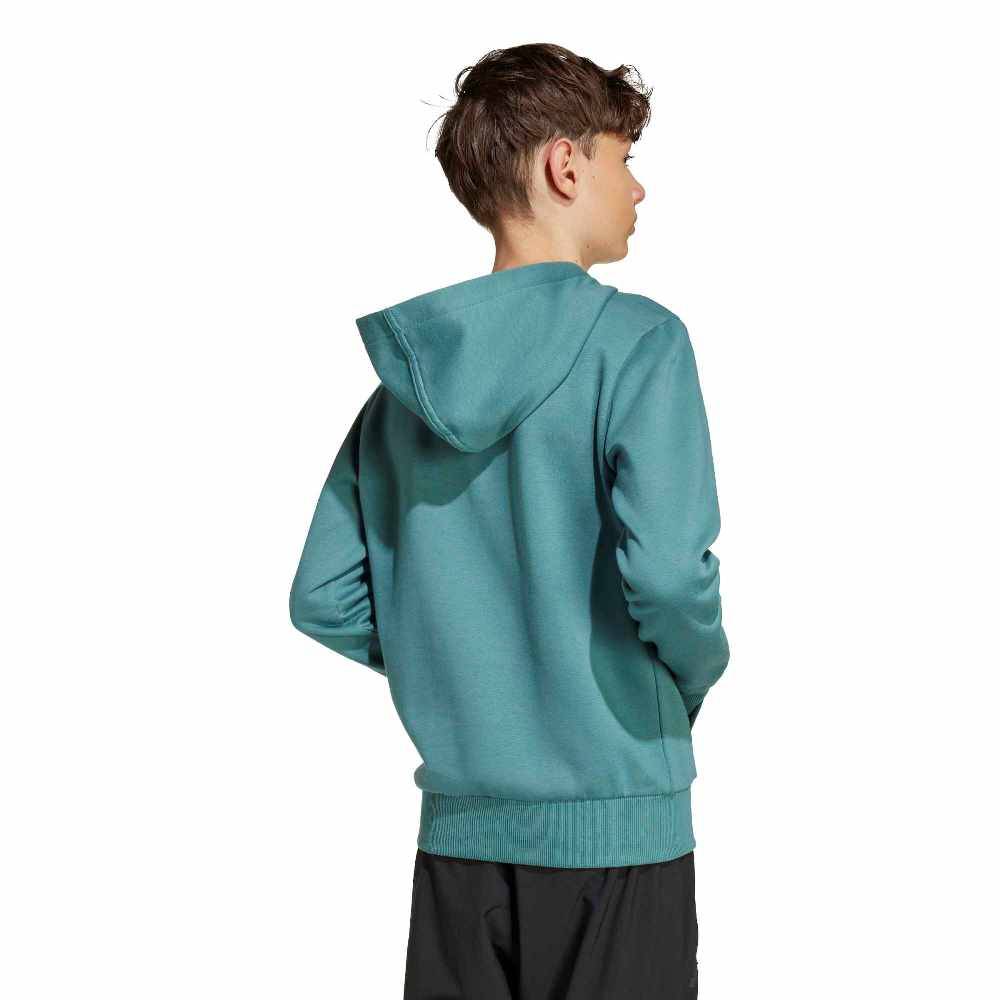 ADIDAS BOYS SLOGAN FLEECE HOODIE