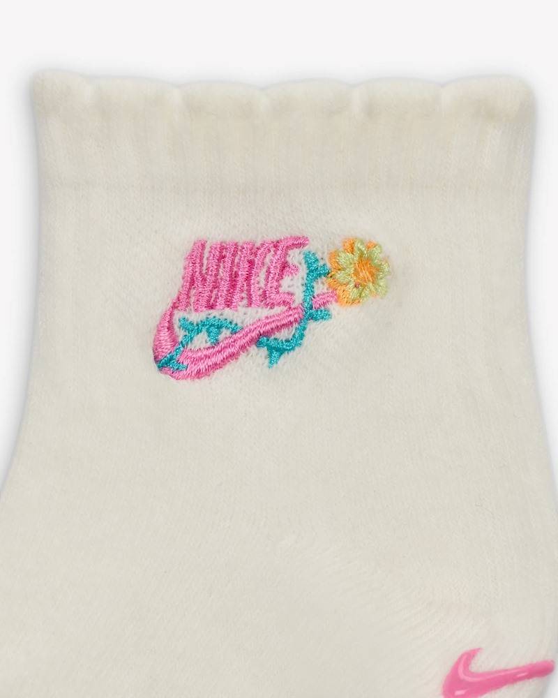 NIKE 3PK GIRLS FLOWRAL SOCK