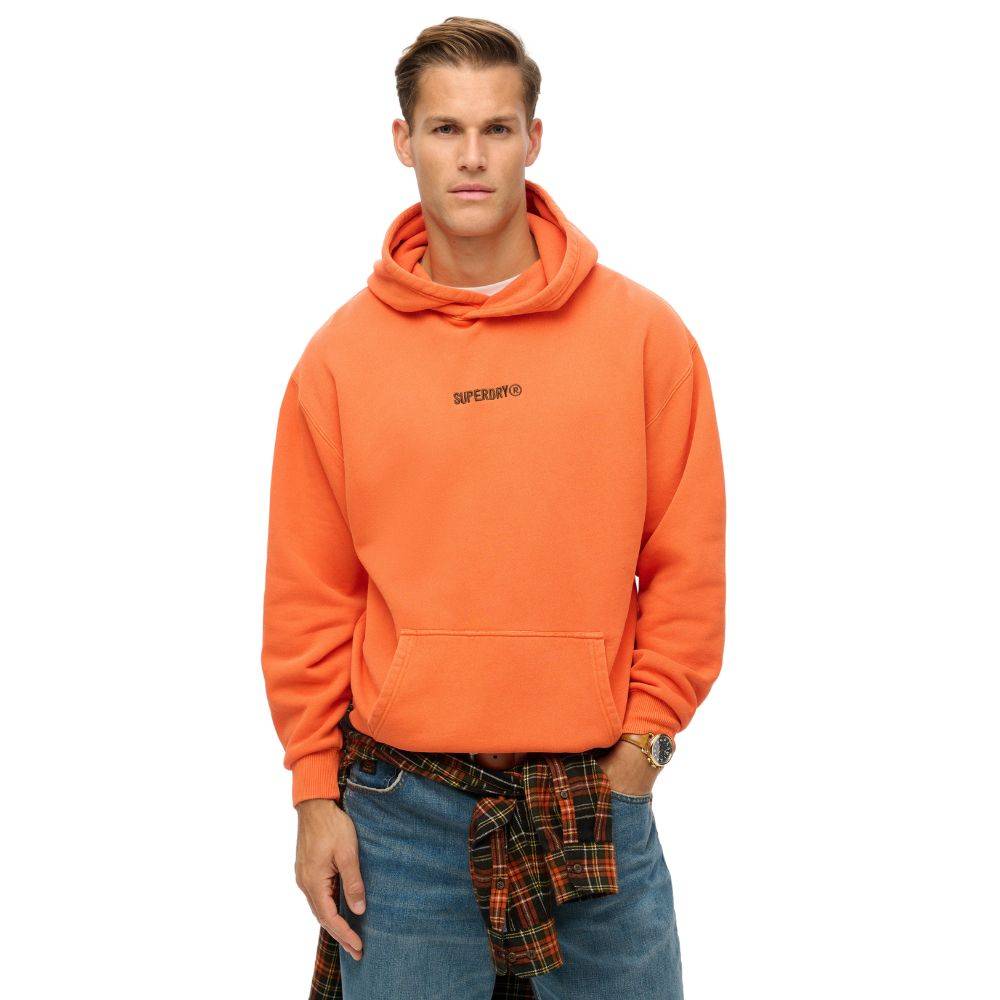 SUPERDRY MICRO LOGO GRAPHIC LOOSE HOODIE