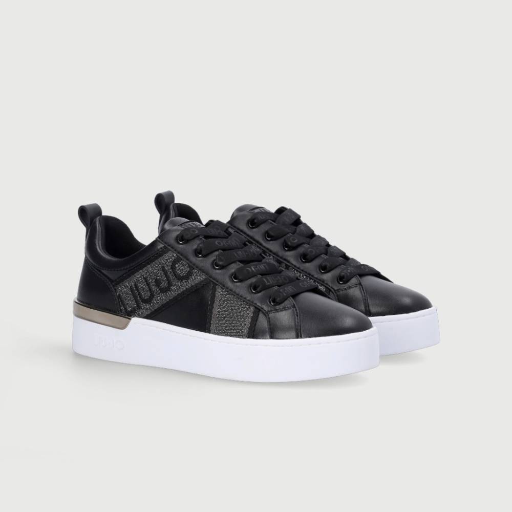 LIU JO SILVIA 38 - SNEAKERS WITH JACQUARD DETAIL