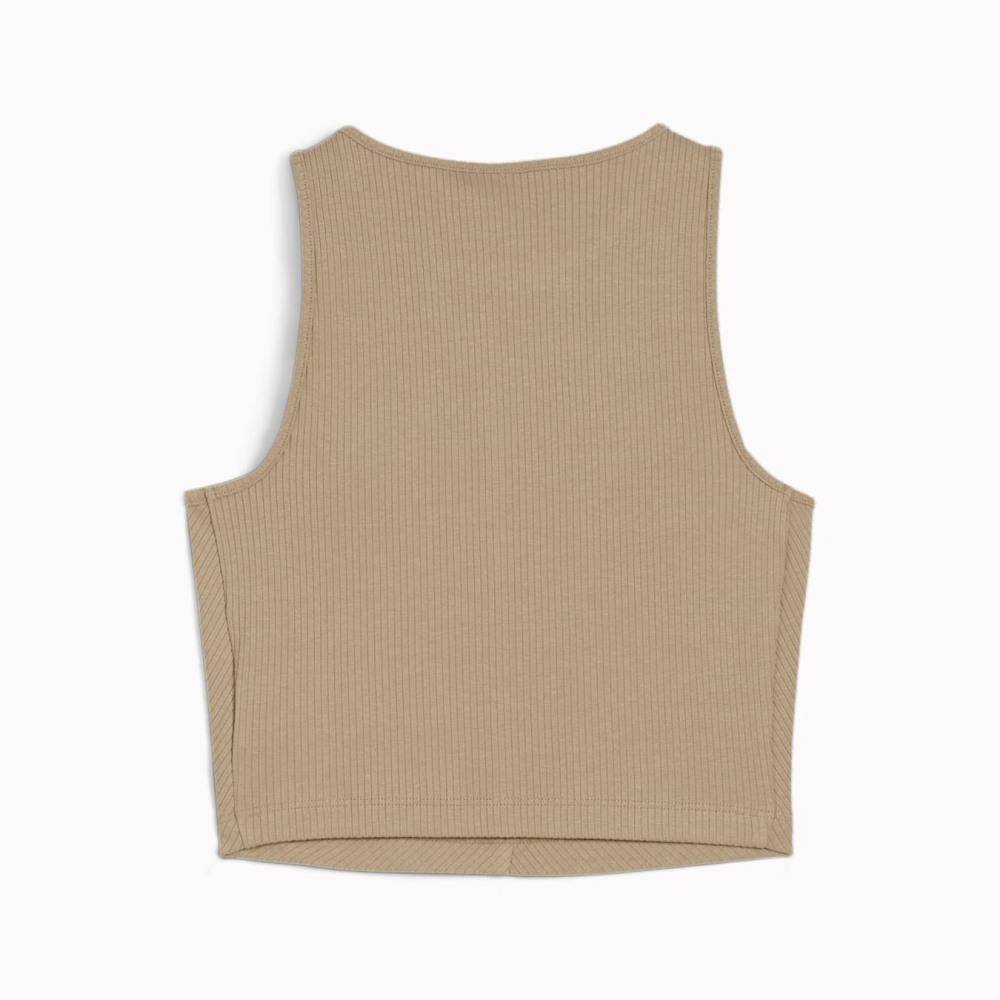 PUMA CLASSICS RIBBED CROP TOP