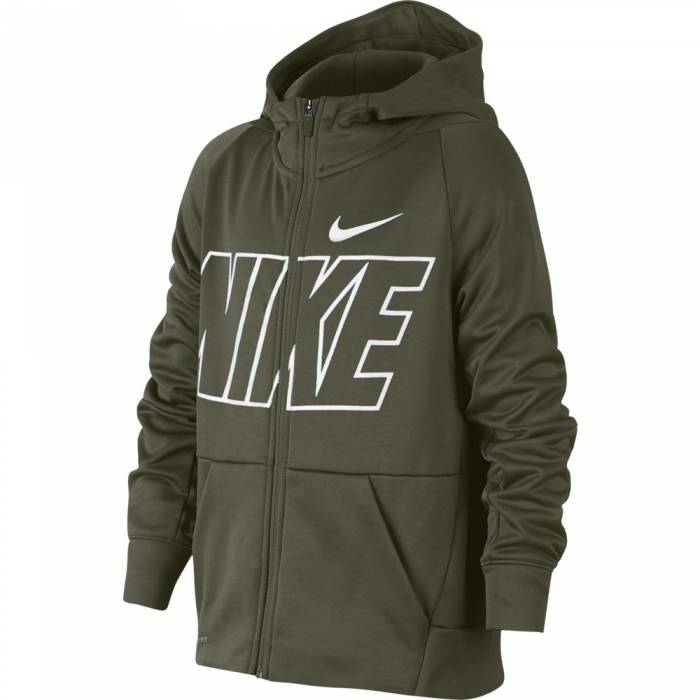 NIKE BOYS THERMA GRAPHIC FULL ZIP HOODIE