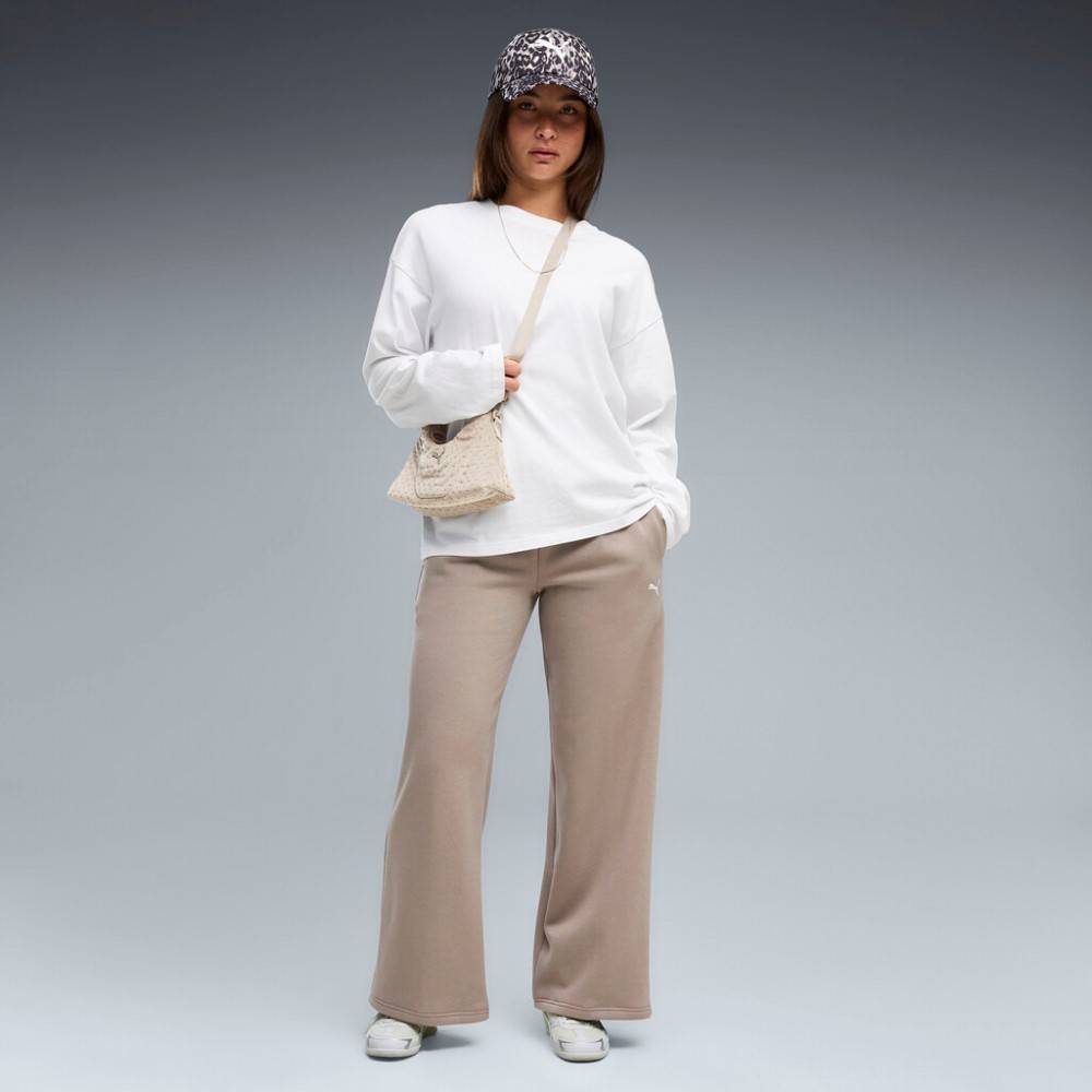 PUMA ESS CAT COMFORT WIDE LEG PANTS FL OP