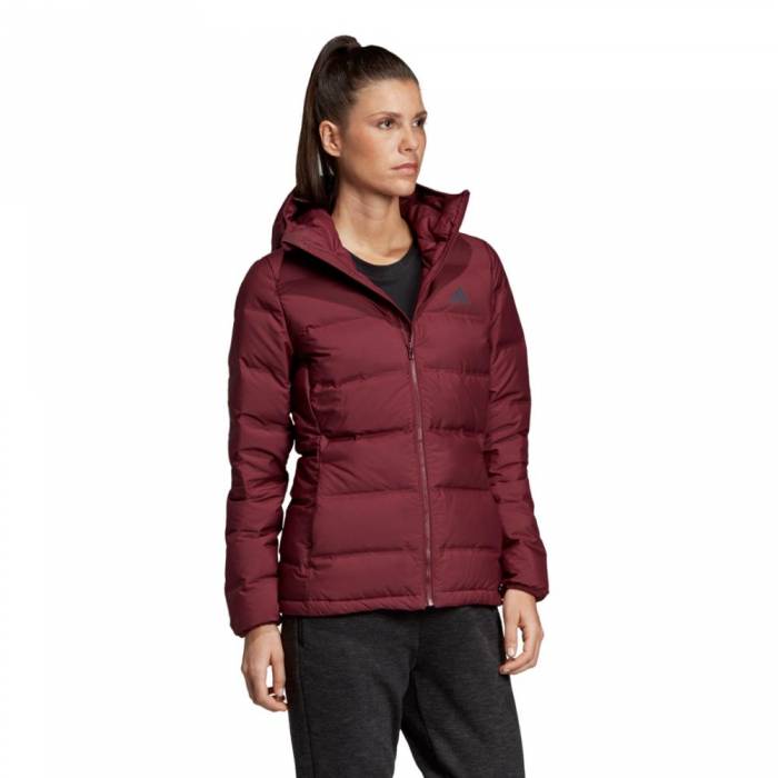 ADIDAS HELIONIC DOWN HOODED JACKET WOMENS