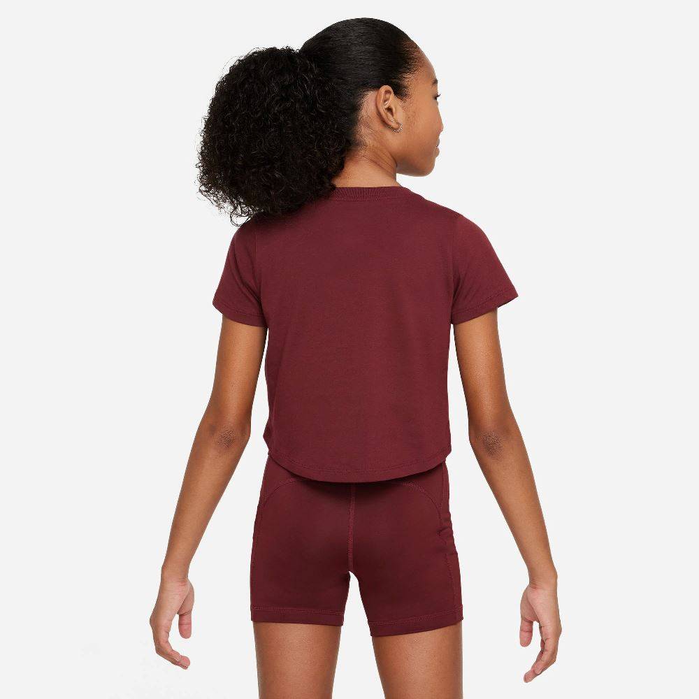 NIKE GIRLS DRI-FIT DFCT CROPPED TOP