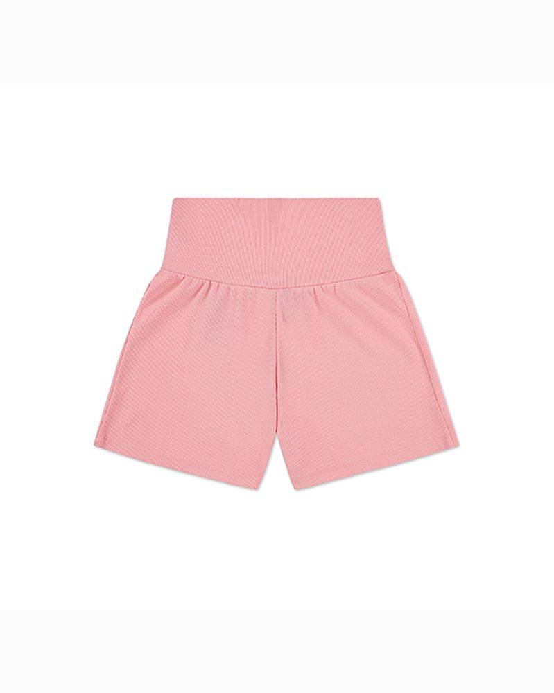 CONVERSE GIRLS RIBBED SHORT W FOLDDOWN WAIST SHORT
