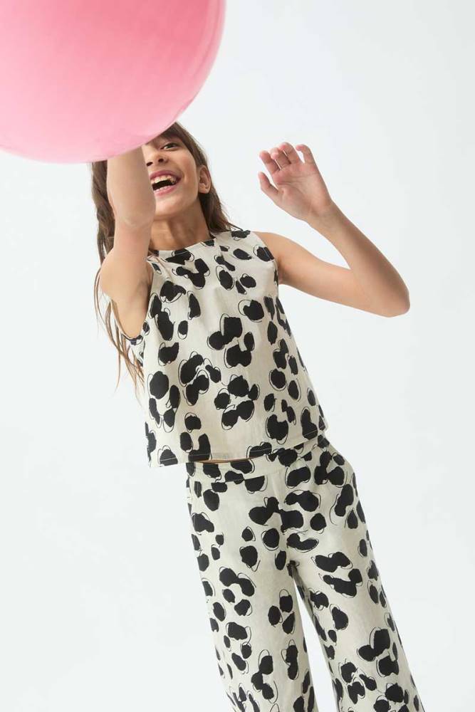 COMPANIA FANTASTICA DALMATIAN PRINT TOP