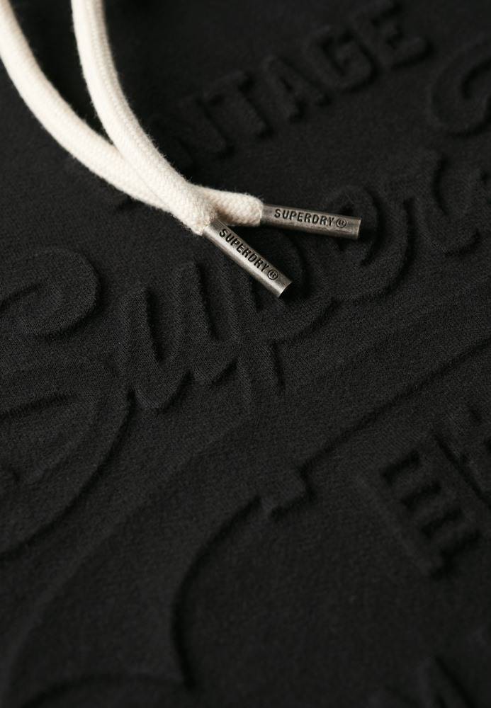 SUPERDRY EMBOSSED VINTAGE LOGO GRAPHIC HOODIE