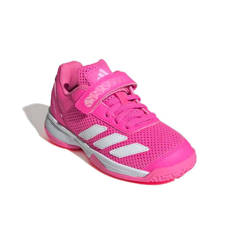 ADIDAS KIDS COURTFLASH HOOK-AND-LOOP TENNIS SHOES
