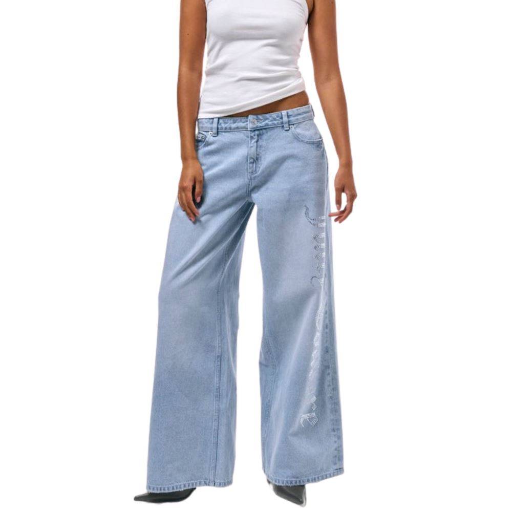 JUICY COUTURE DIAMANTE WIDE LEG JEAN