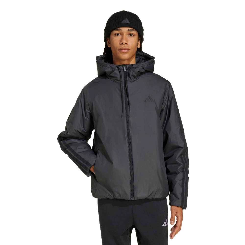 ADIDAS M ESSENTIALS CLIMAWARM 3-STRIPES INSULATED HOODED JACKET