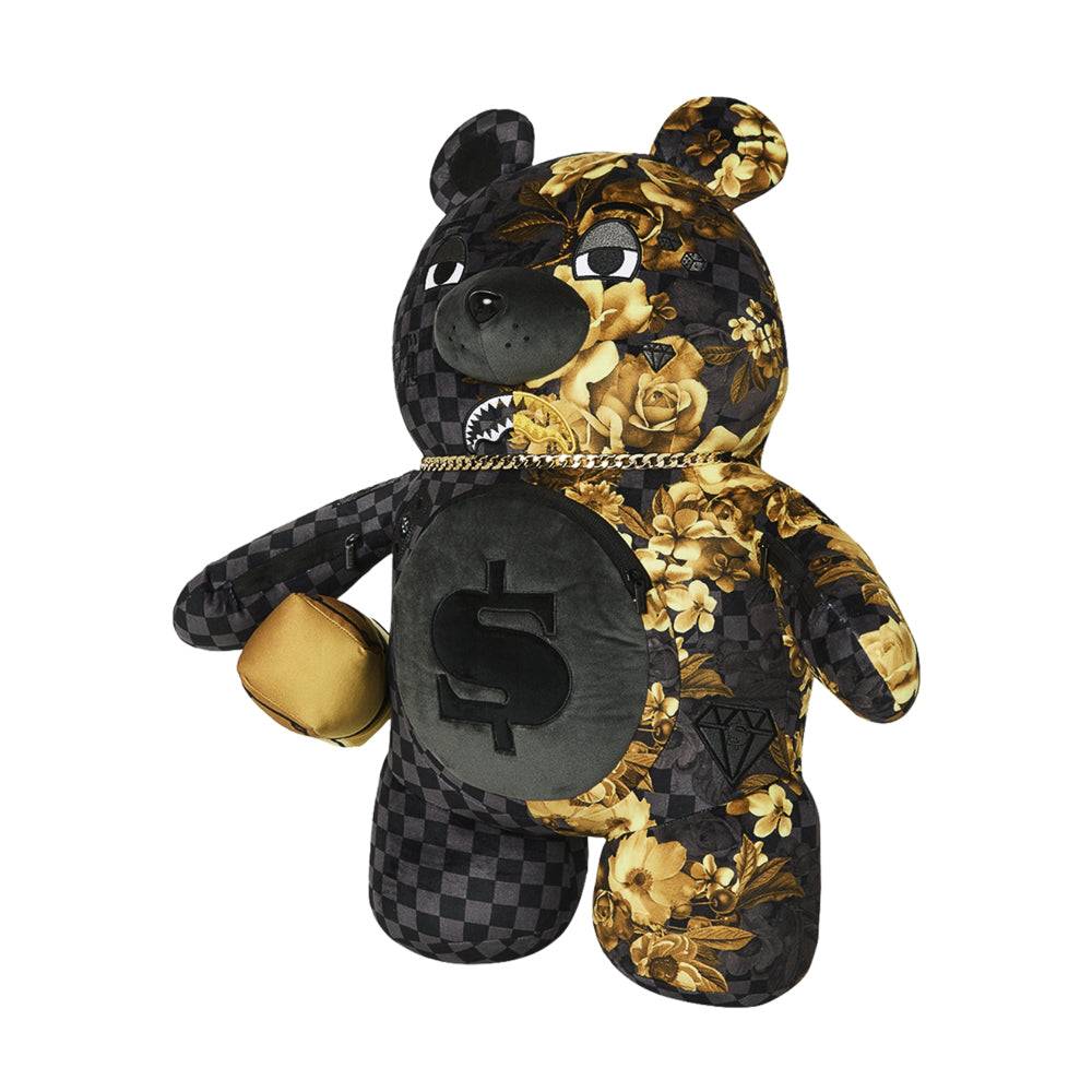 SPRAYGROUND GOLD FLORAL REMIX MONEYBEAR BACKPACK