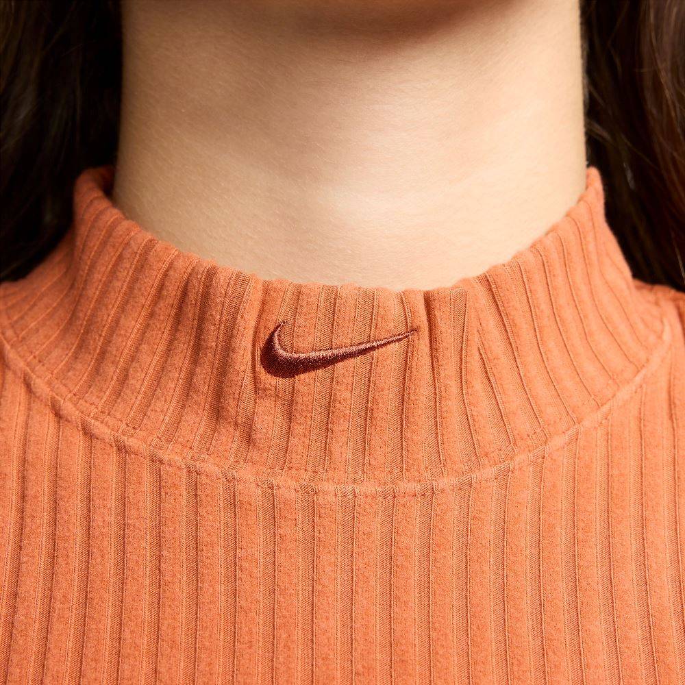 NIKE NSW MOCK-NECK RIB CROPPED TANK