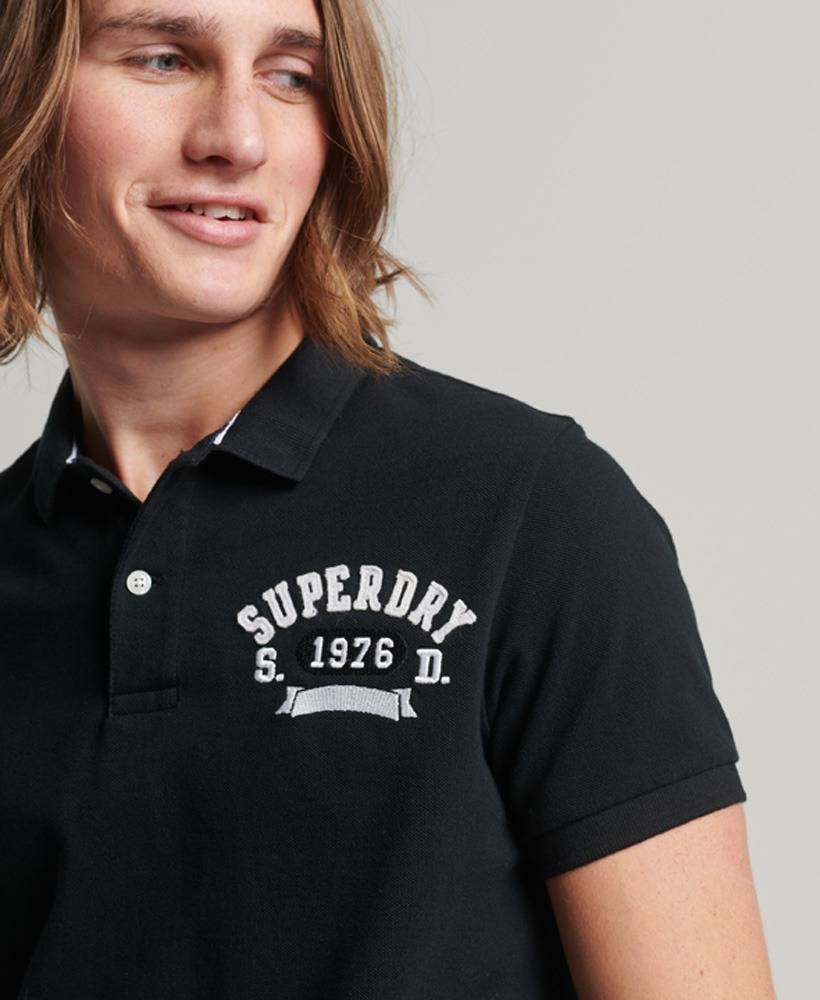 SUPERDRY SUPERSTATE APPLIQUE CLASSIC FIT POLO SHIRT