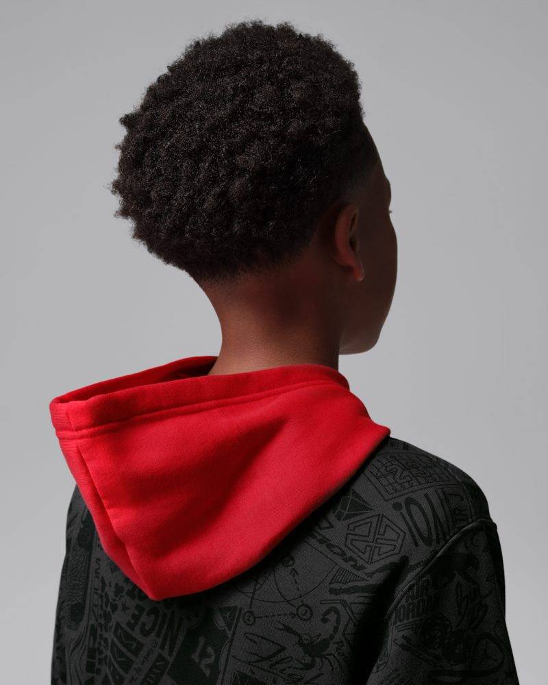 NIKE JORDAN BOYS MJ BROOKLYN LSR PO HOODIE