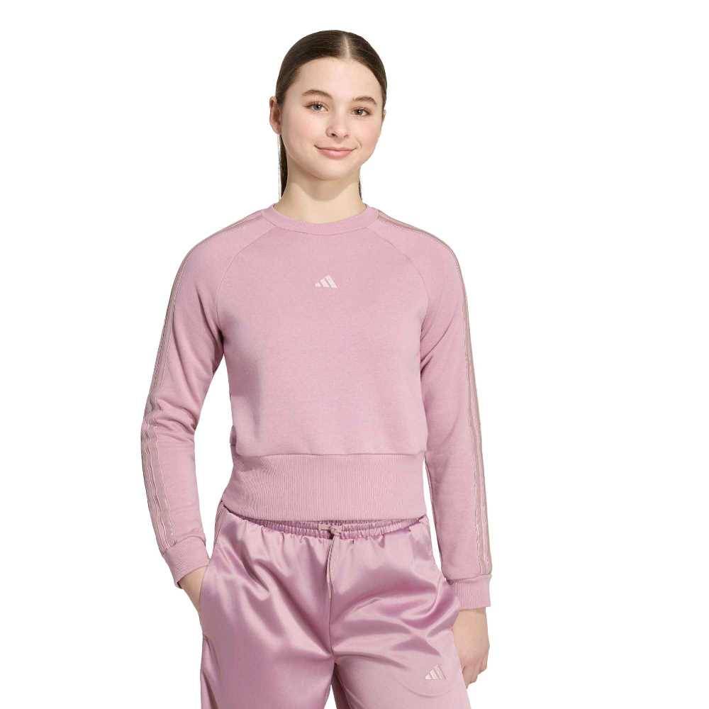 ADIDAS GIRLS SATIN SWEATSHIRT