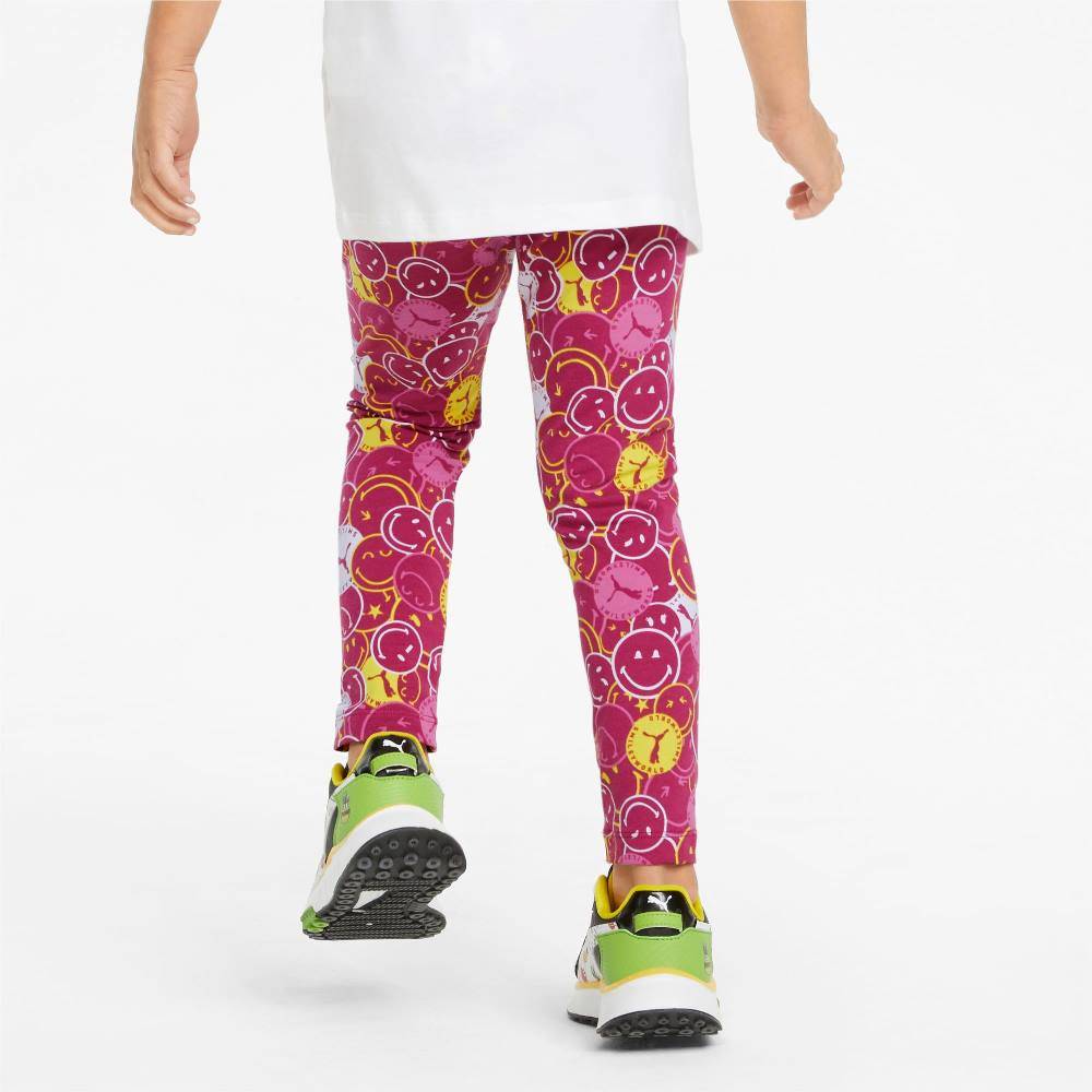 PUMA X SMILEY WORLD GIRLS PRINTED LEGGINGS