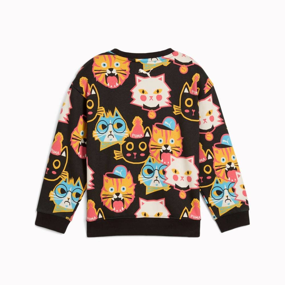 PUMA MOODY CAT AOP CREW TR PS