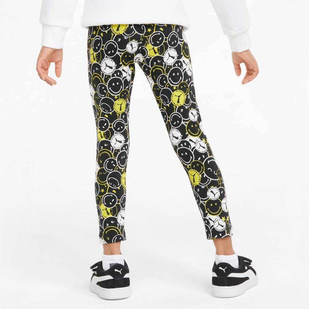 PUMA X SMILEY WORLD GIRLS PRINTED LEGGINGS
