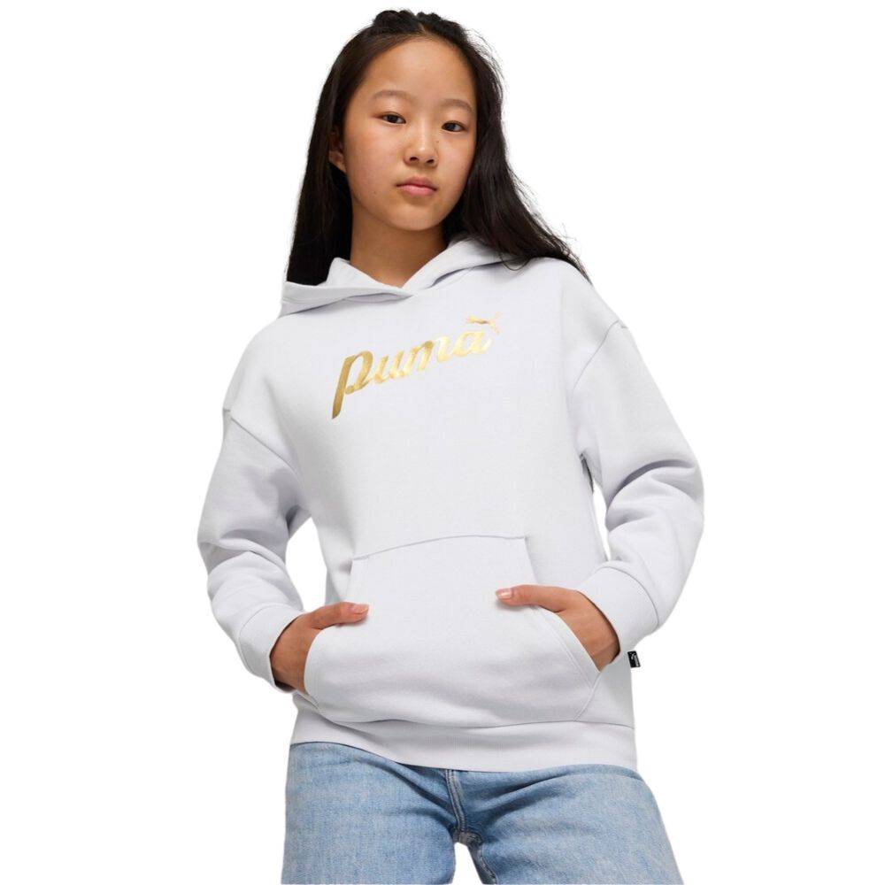 PUMA ESS+ SCRIPT METALLIC HOODIE FL G