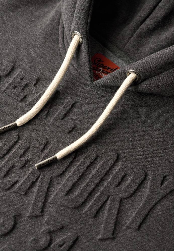 SUPERDRY EMBOSSED LOGO GRAPHIC HOODIE
