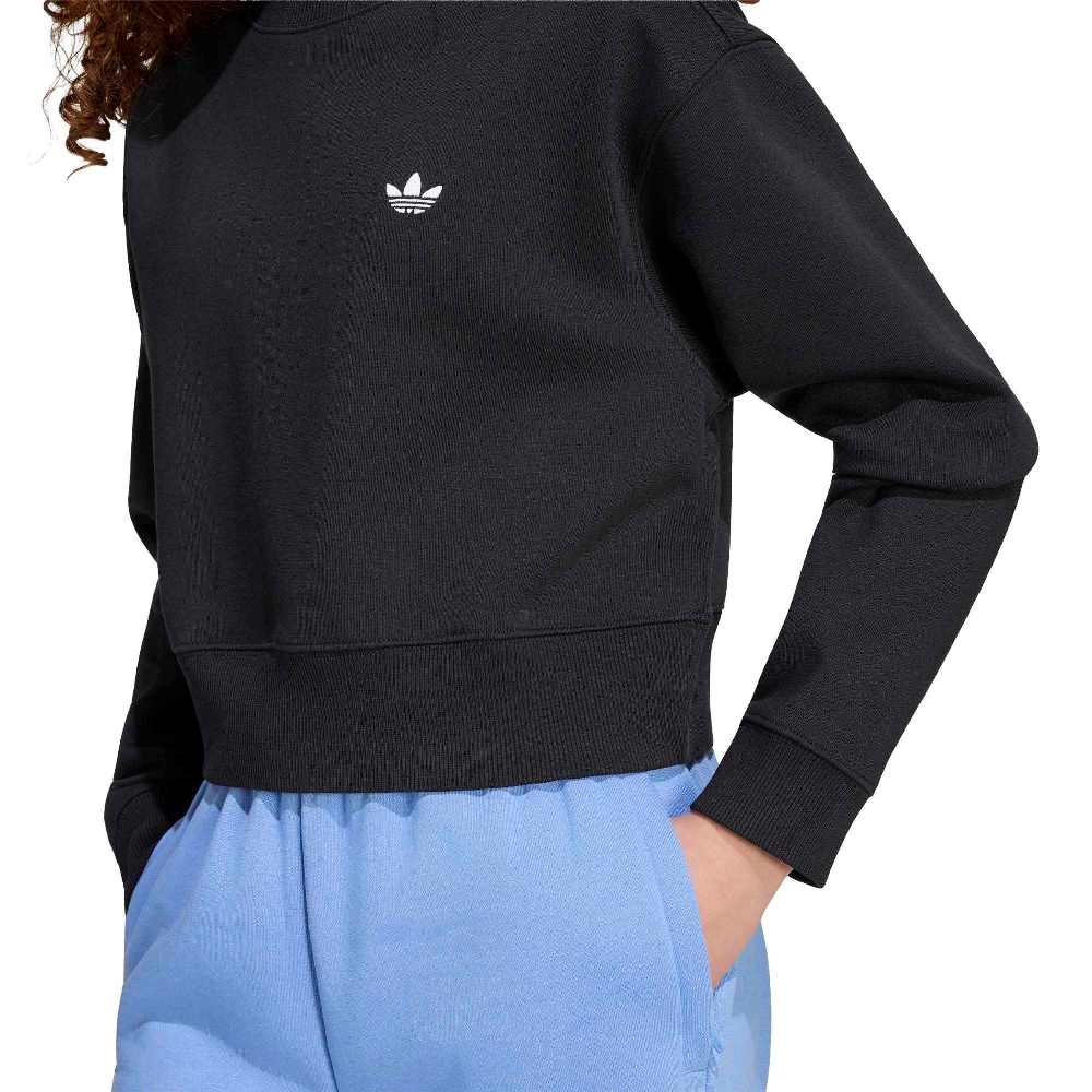 ADIDAS ORIGINALS GIRLS BOXY CREW SWEATSHIRT FLEECE LONG SLEEVE