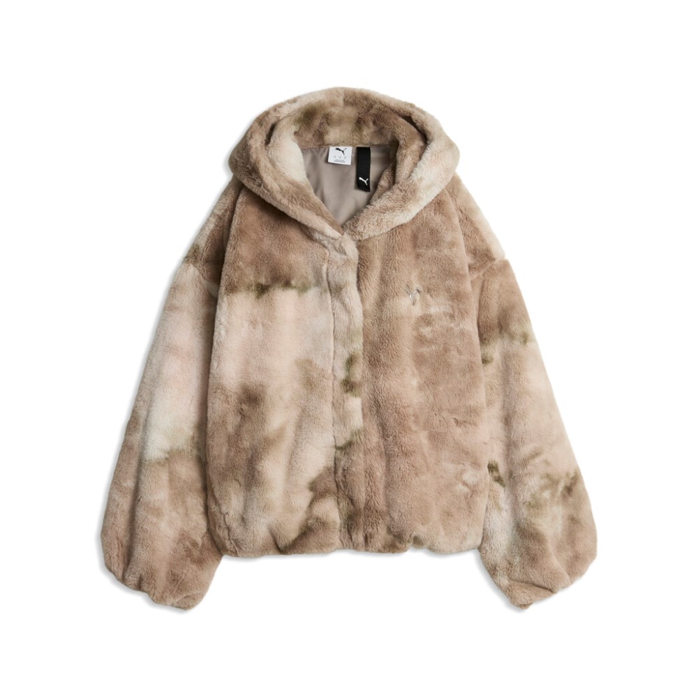 PUMA STREET GLAM HIGHLOFT FLEECE JACKET W