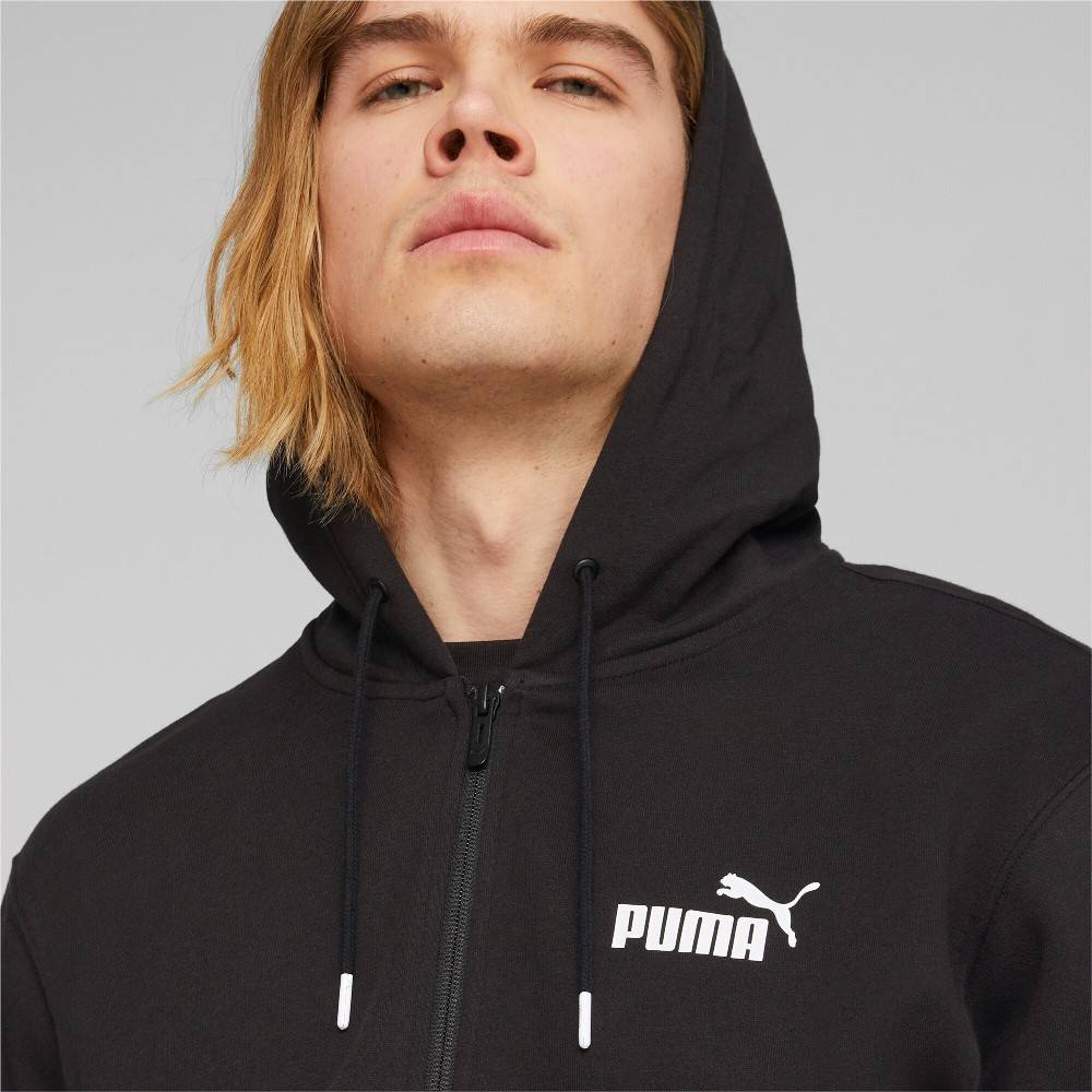 PUMA POWER COLORBLOCK FULL-ZIP FLEECE HOODIE