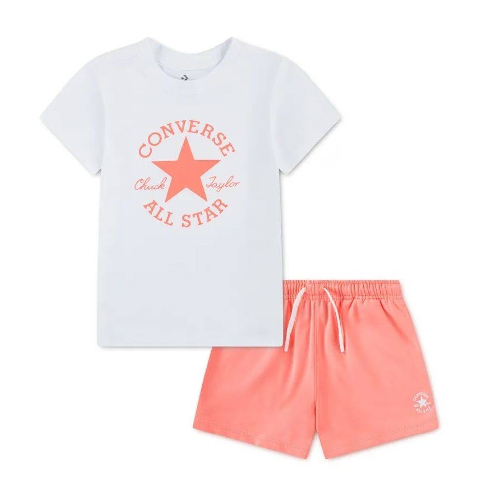 CONVERSE LITTLE GIRLS DCTP CLASSIC TEE & SHORT SET