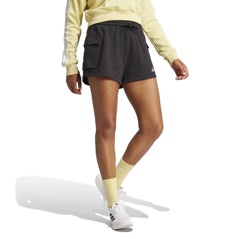 ADIDAS ESSENTIALS SMALL LOGO FRENCH TERRY CARGO SHORTS