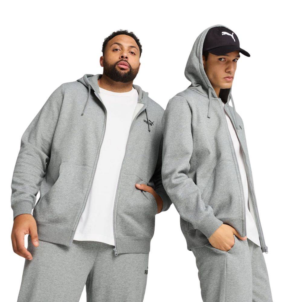 PUMA ESS SMALL NO. 1 LOGO FULL-ZIP HOODIE FL