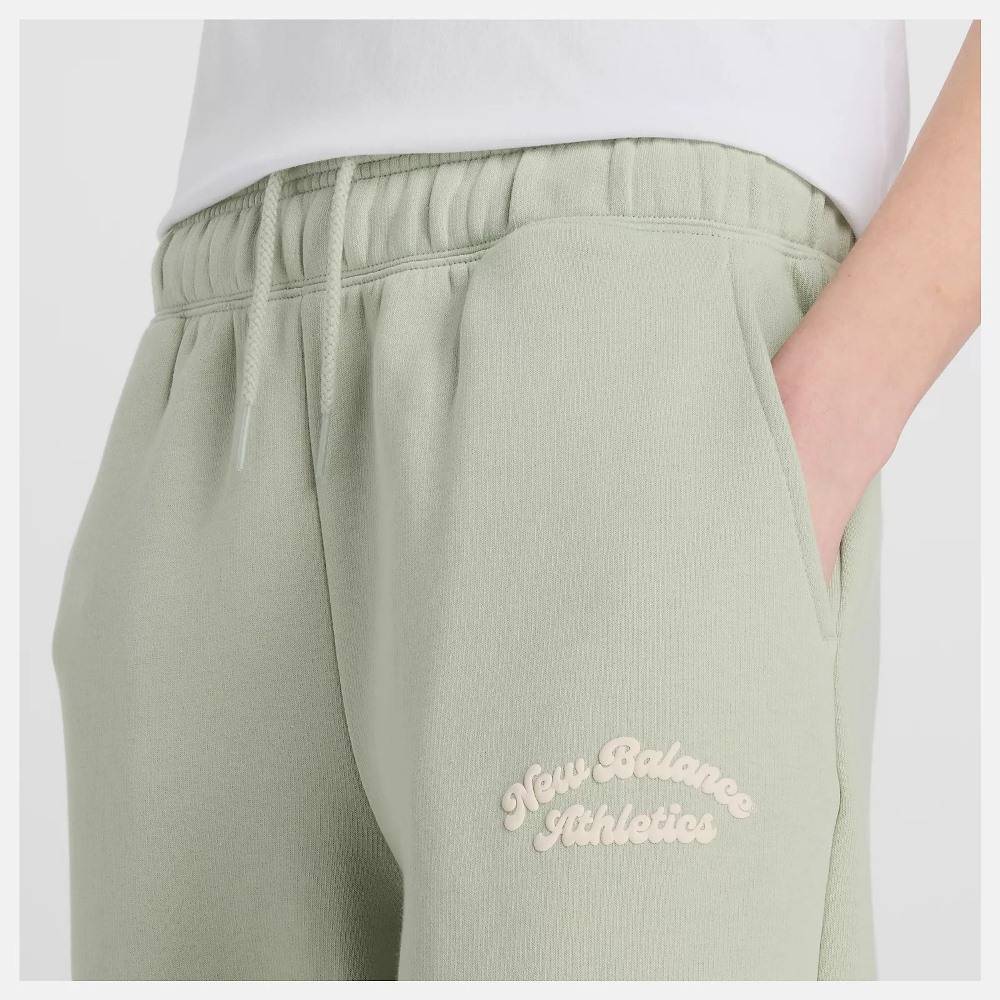 NEW BALANCE LINEAR HERITAGE FLEECE BARREL LEG PANT