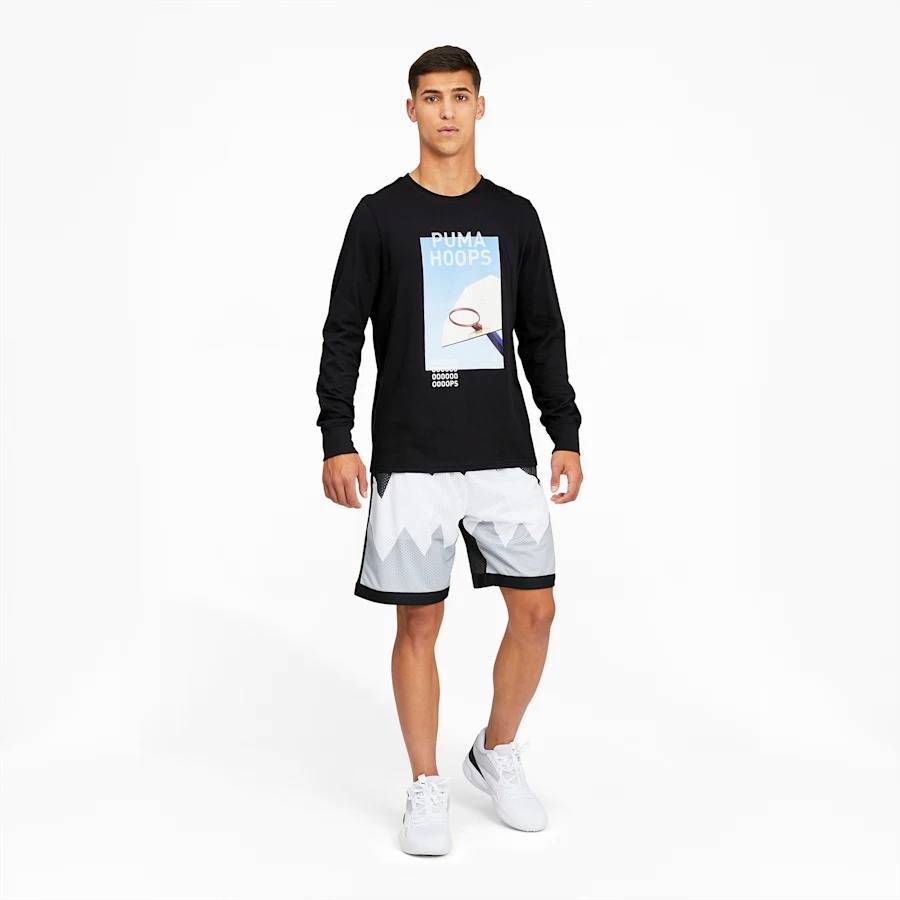PUMA TIMEOUT MENS LONG SLEEVE BASKETBALL TEE