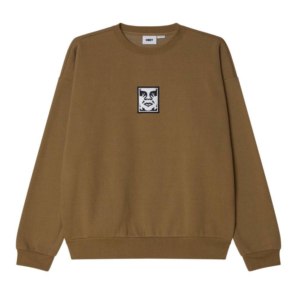 OBEY ICON EXTRA HEAVY CREW II FLEECE