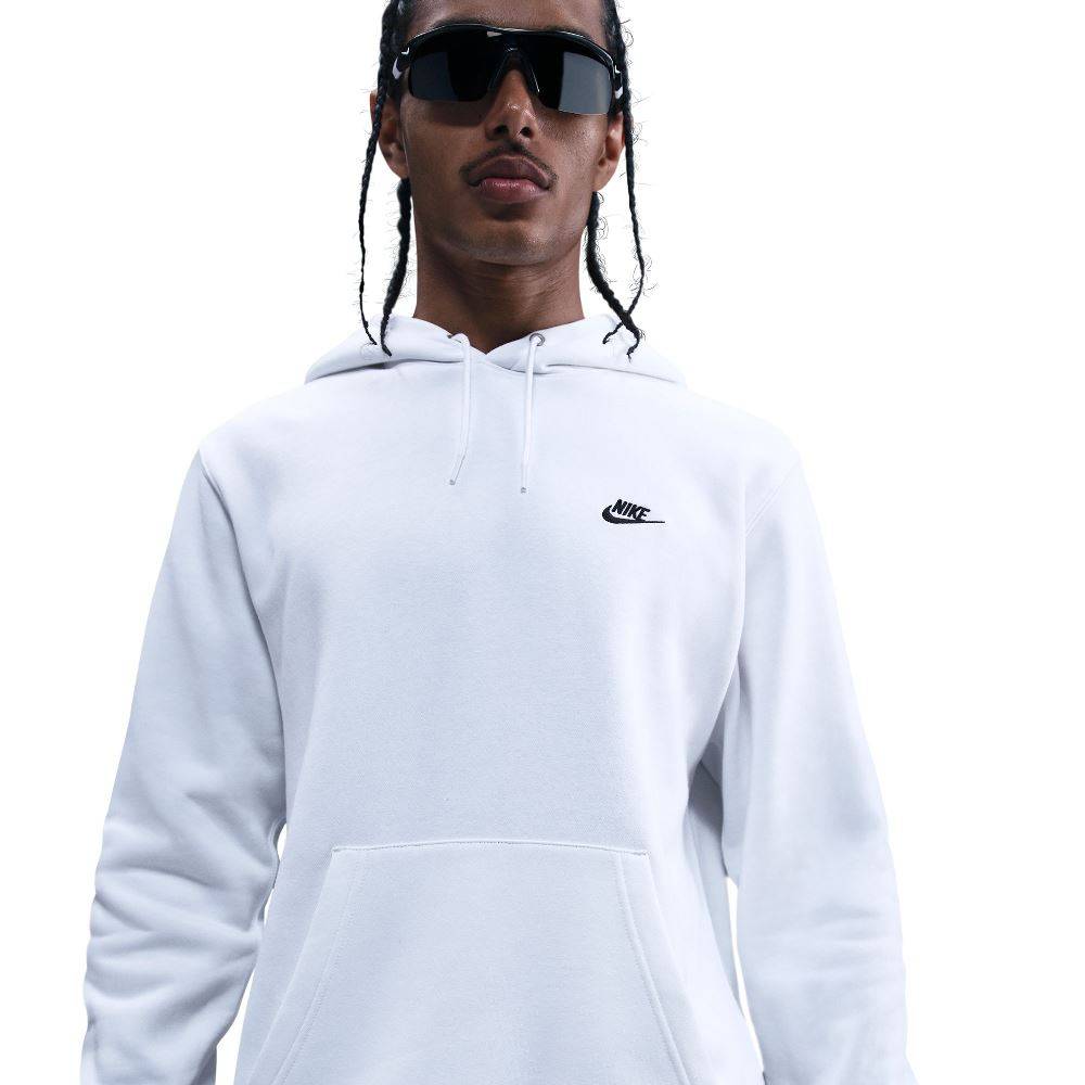NIKE CLUB BRUSHED FLEECE PULLOVER HOODIE