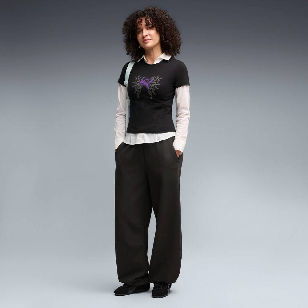 PUMA PUMATECH SENSE RELAXED BARREL SOFT TOUCH SWEATPANTS DK OP