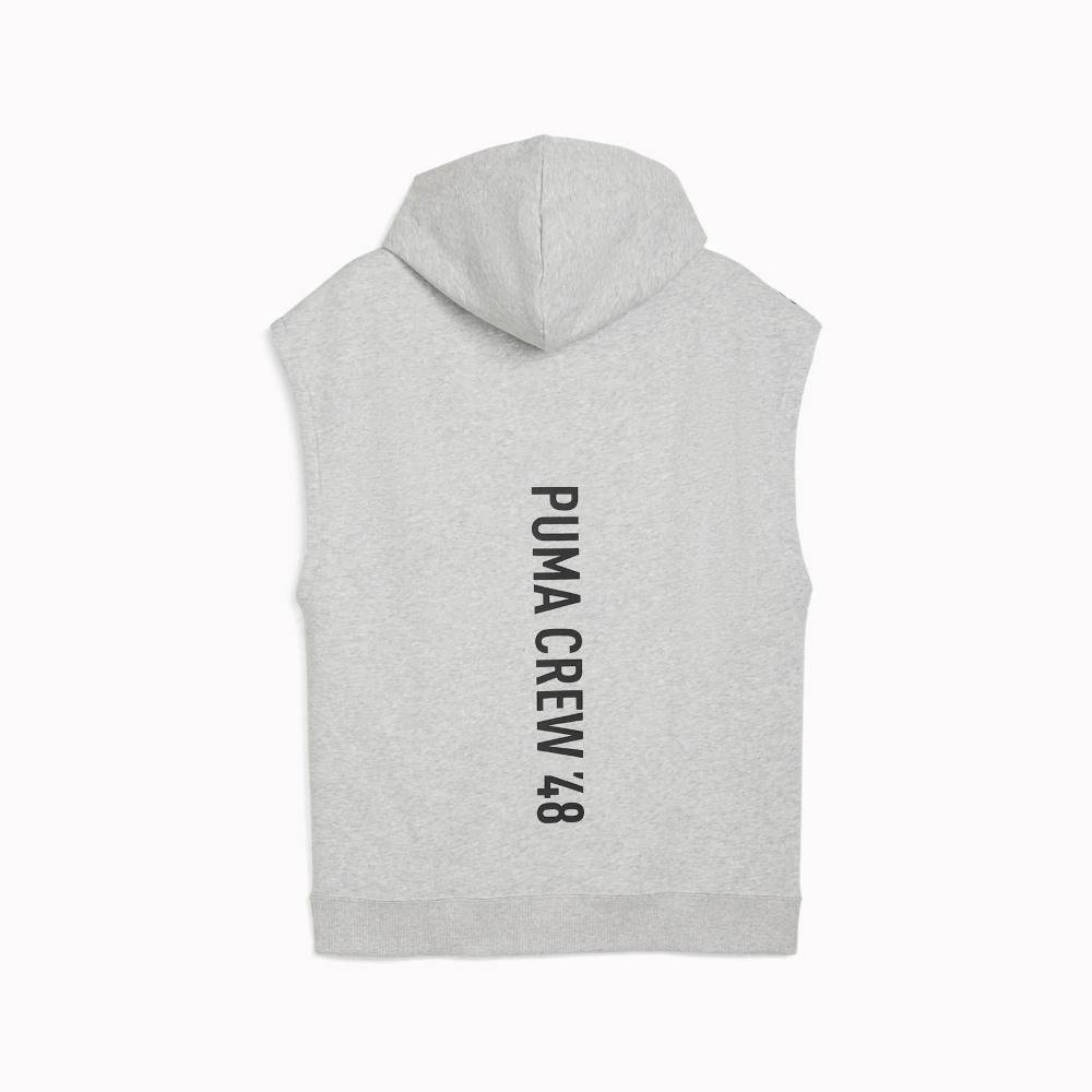 PUMA M GRAPHIC FRENCH TERRY SLEEVELESS HOODIE