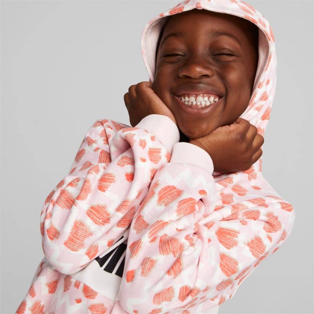 PUMA LITTLE GIRLS MIX MATCH HOODIE
