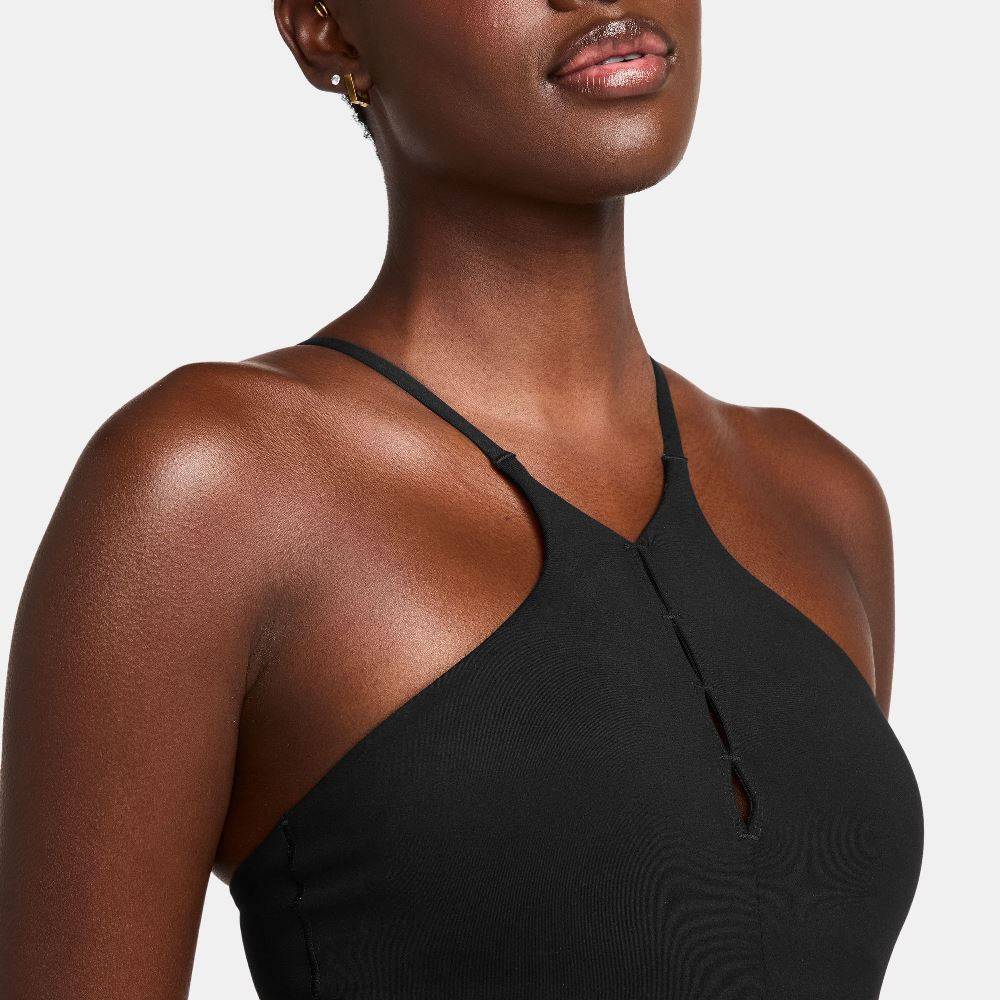 NIKE ONE DLIGHT-SUPPORT PADDED HIGH-NECK SPORT BRA