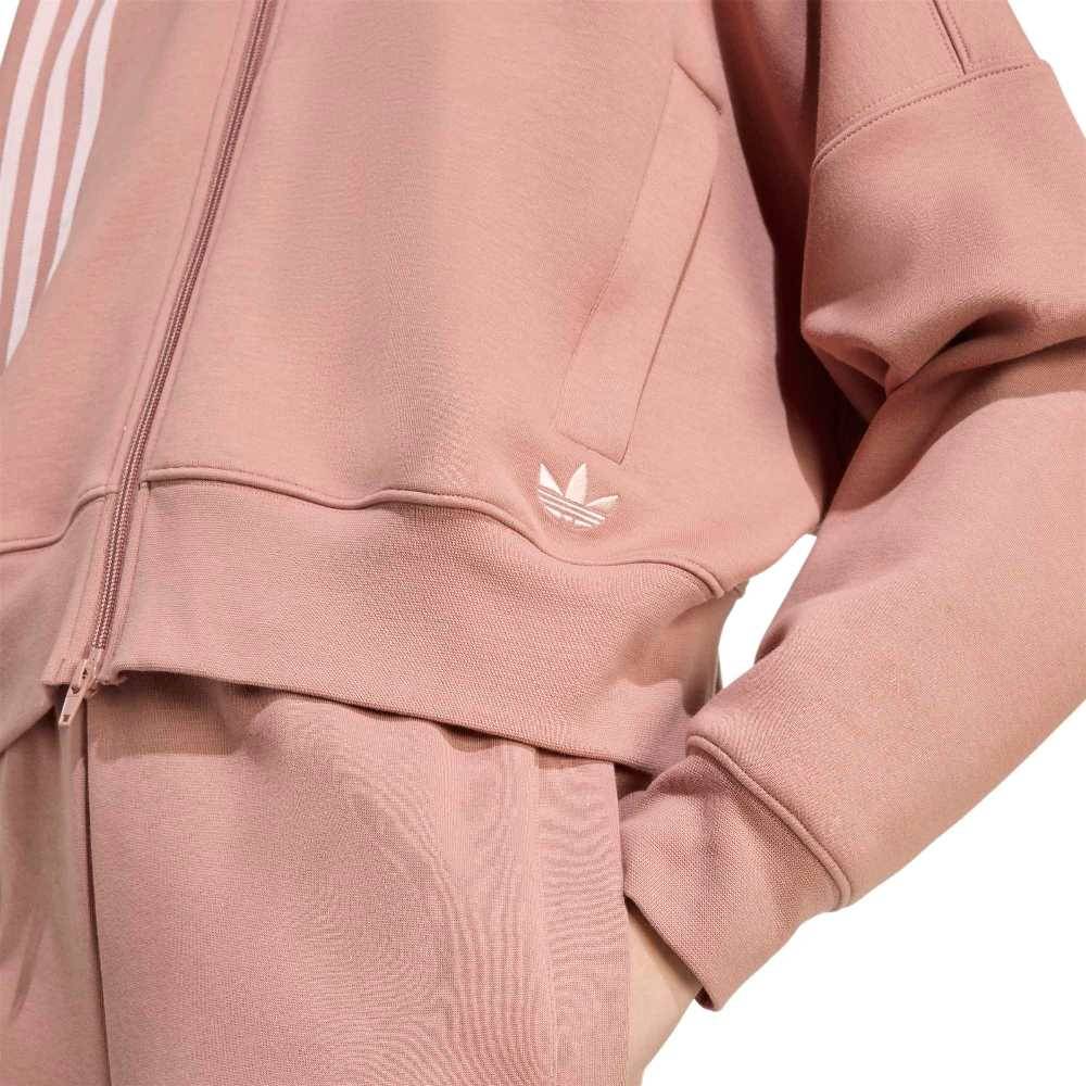 ADIDAS ORIGINALS OFF PLACED 3 STRIPES ZIP UP