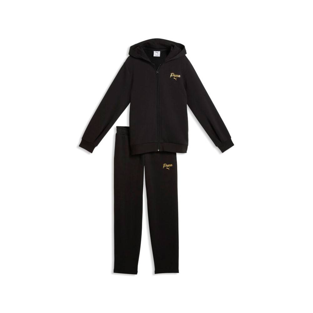 PUMA ESS SCRIPT GLITTER FULL-ZIP SWEAT SUIT FL G